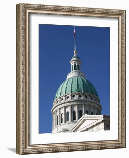 Old Courthouse Dome, Gateway Arch Area, St. Louis, Missouri, USA-Walter Bibikow-Framed Photographic Print