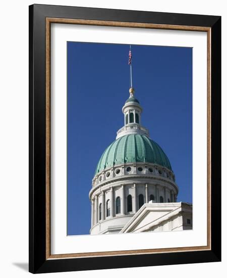 Old Courthouse Dome, Gateway Arch Area, St. Louis, Missouri, USA-Walter Bibikow-Framed Photographic Print