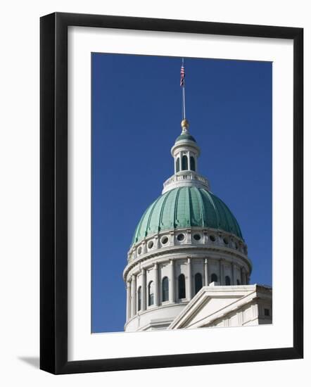 Old Courthouse Dome, Gateway Arch Area, St. Louis, Missouri, USA-Walter Bibikow-Framed Photographic Print