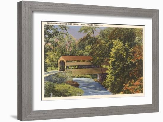 Old Covered Bridge, Valley Ford-null-Framed Art Print