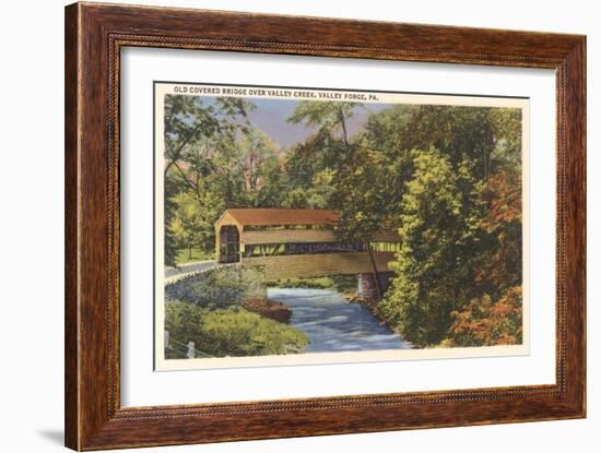 Old Covered Bridge, Valley Ford-null-Framed Art Print