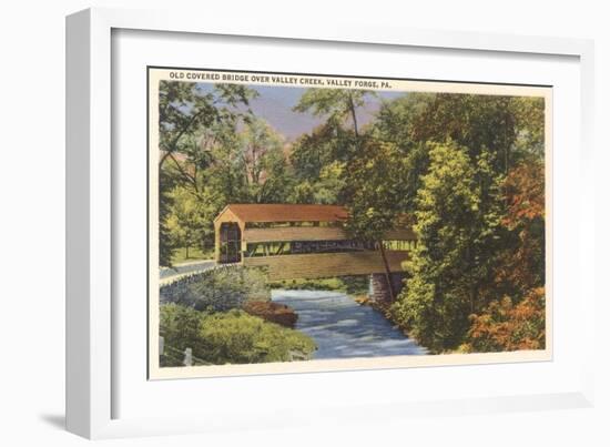 Old Covered Bridge, Valley Ford-null-Framed Art Print