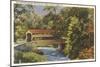Old Covered Bridge, Valley Ford-null-Mounted Art Print