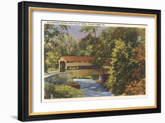 Old Covered Bridge, Valley Ford-null-Framed Art Print