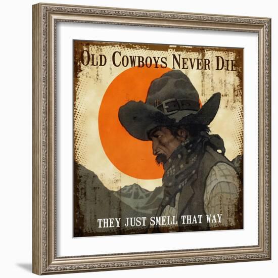 Old Cowboys-null-Framed Giclee Print