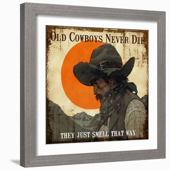 Old Cowboys-null-Framed Giclee Print