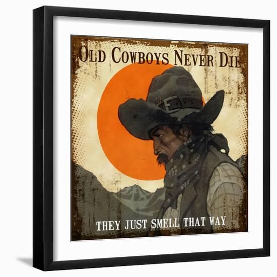 Old Cowboys-null-Framed Giclee Print