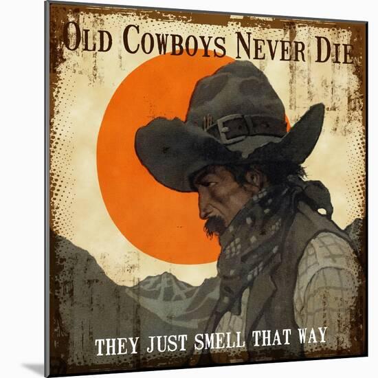Old Cowboys-null-Mounted Giclee Print