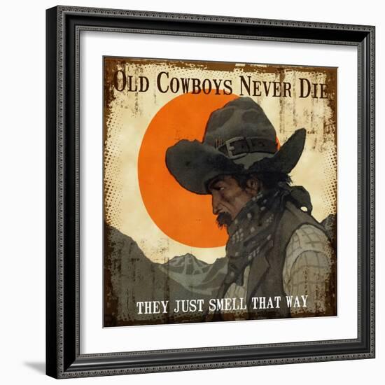 Old Cowboys-null-Framed Giclee Print