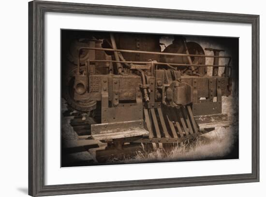 Old Cowcatcher-George Johnson-Framed Photo