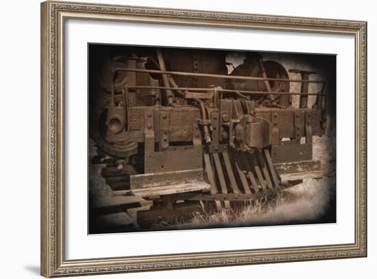 Old Cowcatcher-George Johnson-Framed Photo