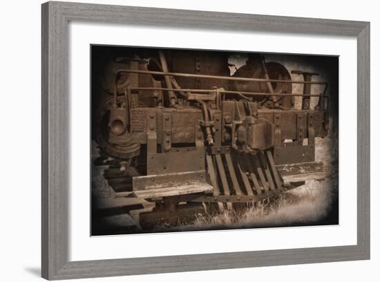 Old Cowcatcher-George Johnson-Framed Photo