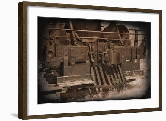 Old Cowcatcher-George Johnson-Framed Photo