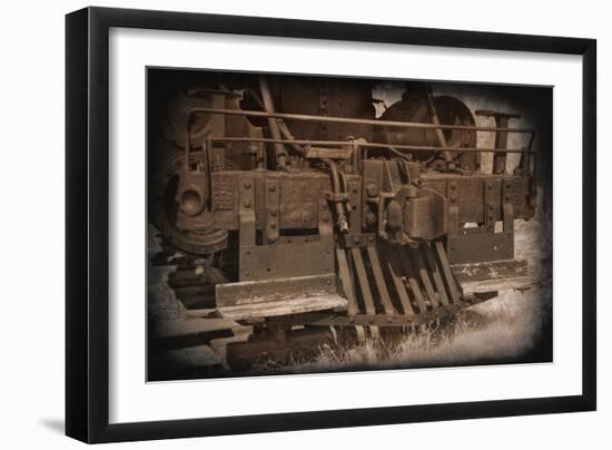 Old Cowcatcher-George Johnson-Framed Photo