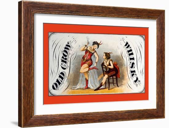 Old Crow Whiskey-null-Framed Art Print