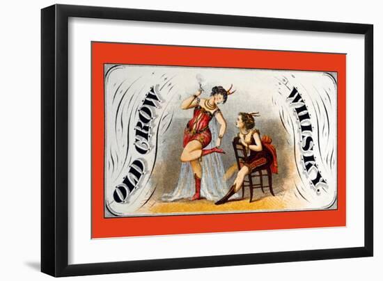 Old Crow Whiskey--Framed Art Print