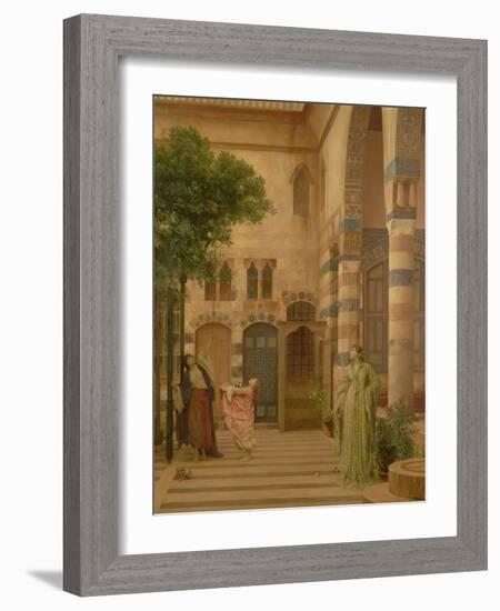 Old Damascus: Jew's Quarter or Gathering Lemons, Circa 1873-1874-Sir Lawrence Alma-Tadema-Framed Giclee Print