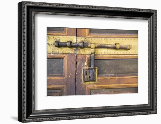 Old Decorative Door in the Musee Marrakech Museum, North Africa-Stephen Studd-Framed Photographic Print