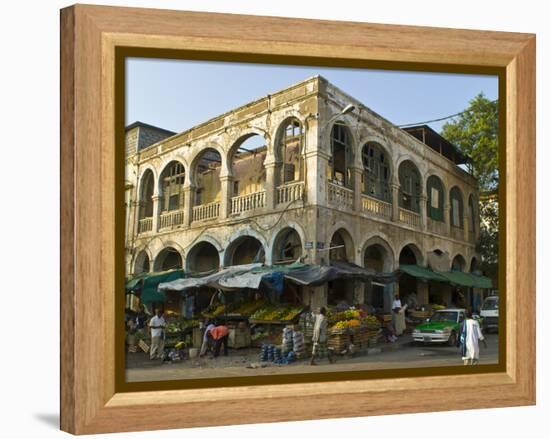 Old Destroyed Italian Colonial Building, Djibouti, Republic of Djibouti, Africa-null-Framed Premier Image Canvas