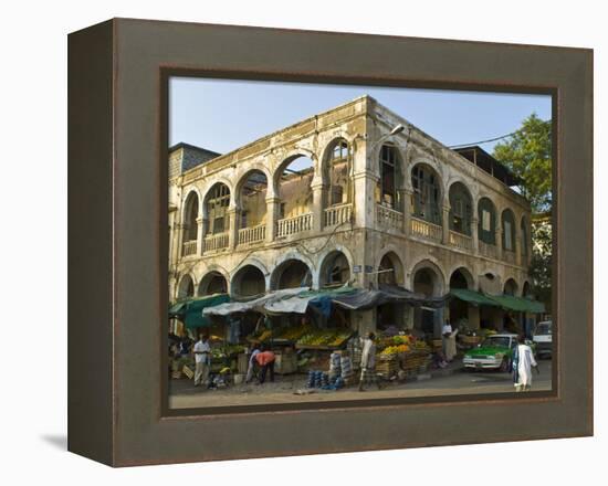 Old Destroyed Italian Colonial Building, Djibouti, Republic of Djibouti, Africa-null-Framed Premier Image Canvas