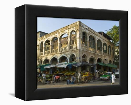 Old Destroyed Italian Colonial Building, Djibouti, Republic of Djibouti, Africa-null-Framed Premier Image Canvas