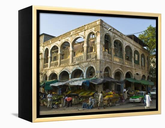 Old Destroyed Italian Colonial Building, Djibouti, Republic of Djibouti, Africa-null-Framed Premier Image Canvas