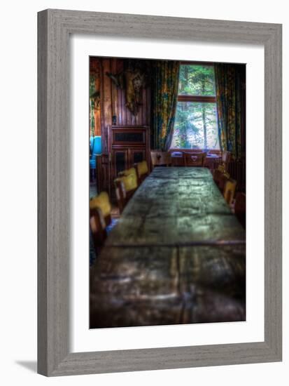 Old Dining Table-Nathan Wright-Framed Photographic Print