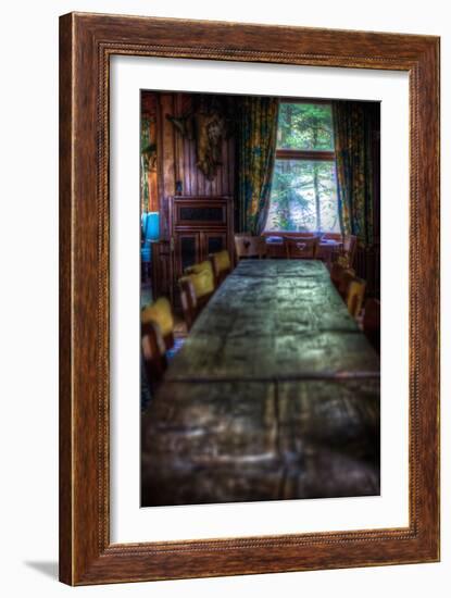 Old Dining Table-Nathan Wright-Framed Photographic Print