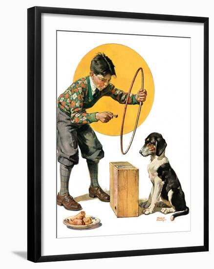 "Old Dog, New Tricks,"July 11, 1931-Frederic Stanley-Framed Giclee Print