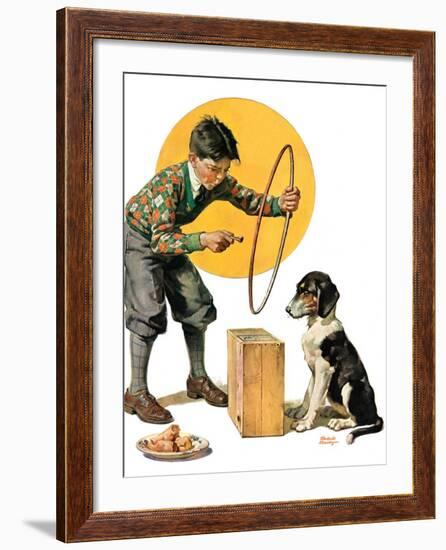 "Old Dog, New Tricks,"July 11, 1931-Frederic Stanley-Framed Giclee Print