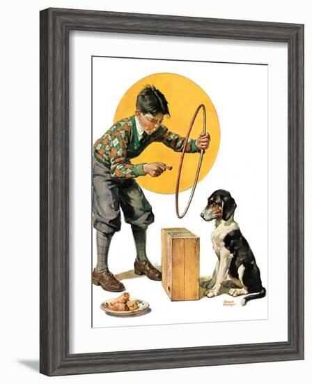 "Old Dog, New Tricks,"July 11, 1931-Frederic Stanley-Framed Giclee Print