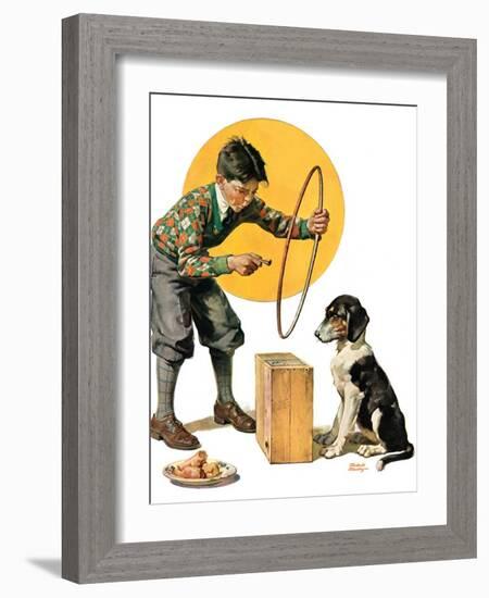 "Old Dog, New Tricks,"July 11, 1931-Frederic Stanley-Framed Giclee Print