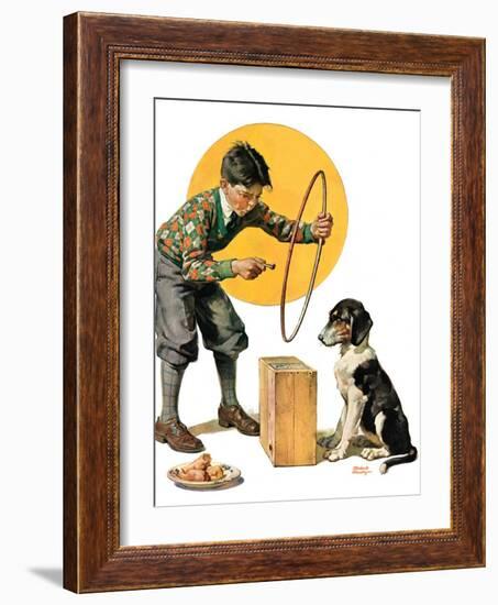 "Old Dog, New Tricks,"July 11, 1931-Frederic Stanley-Framed Giclee Print