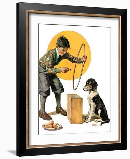 "Old Dog, New Tricks,"July 11, 1931-Frederic Stanley-Framed Giclee Print