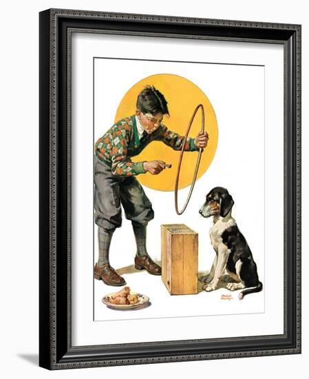 "Old Dog, New Tricks,"July 11, 1931-Frederic Stanley-Framed Giclee Print