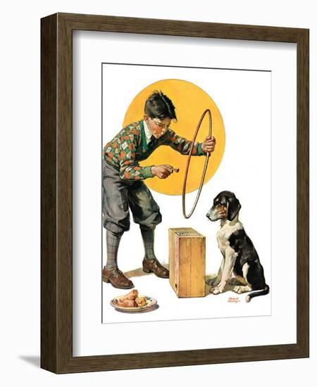 "Old Dog, New Tricks,"July 11, 1931-Frederic Stanley-Framed Giclee Print