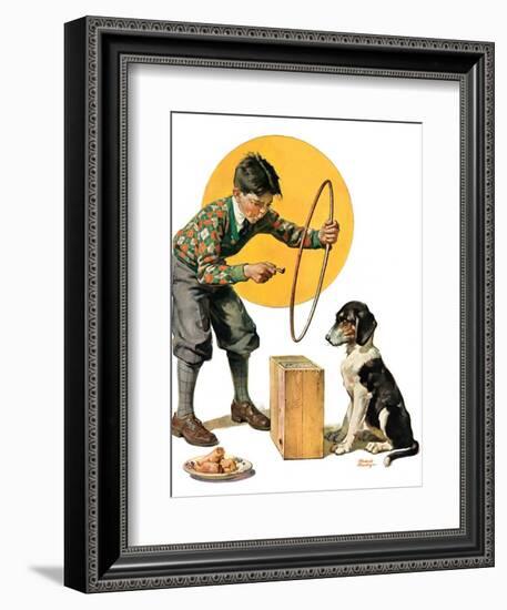 "Old Dog, New Tricks,"July 11, 1931-Frederic Stanley-Framed Giclee Print