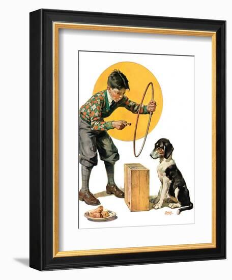 "Old Dog, New Tricks,"July 11, 1931-Frederic Stanley-Framed Giclee Print