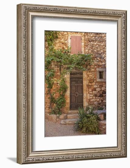 Old Door and House Facade in the Provence-Andrea Haase-Framed Photographic Print