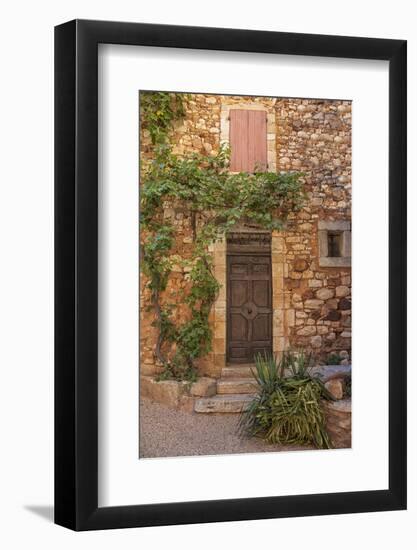 Old Door and House Facade in the Provence-Andrea Haase-Framed Photographic Print