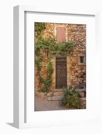 Old Door and House Facade in the Provence-Andrea Haase-Framed Photographic Print