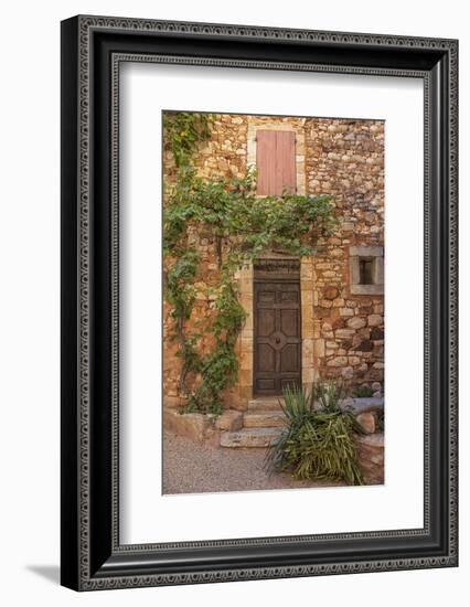 Old Door and House Facade in the Provence-Andrea Haase-Framed Photographic Print