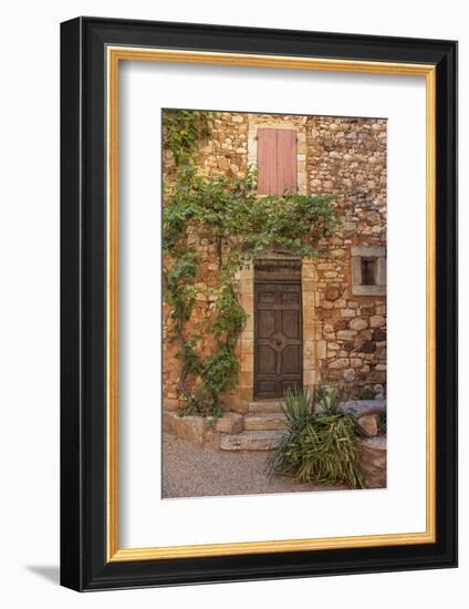 Old Door and House Facade in the Provence-Andrea Haase-Framed Photographic Print