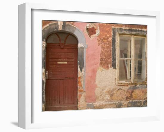 Old Door, Ceske Budejovice, Czech Republic-Russell Young-Framed Photographic Print