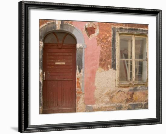 Old Door, Ceske Budejovice, Czech Republic-Russell Young-Framed Photographic Print