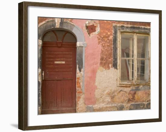 Old Door, Ceske Budejovice, Czech Republic-Russell Young-Framed Photographic Print