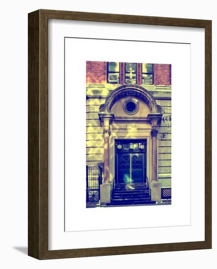 Old Door Entrance to Catholic School Girls Chelsea Winter-Philippe Hugonnard-Framed Art Print