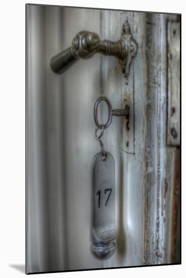 Old Door Handle with Key-Nathan Wright-Mounted Photographic Print