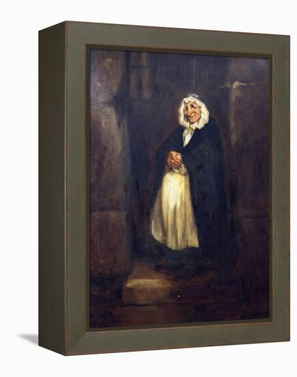 Old Doorkeeper-Honore Daumier-Framed Premier Image Canvas
