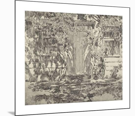 Old Doorway, Easthampton-Frederick Childe Hassam-Mounted Premium Giclee Print